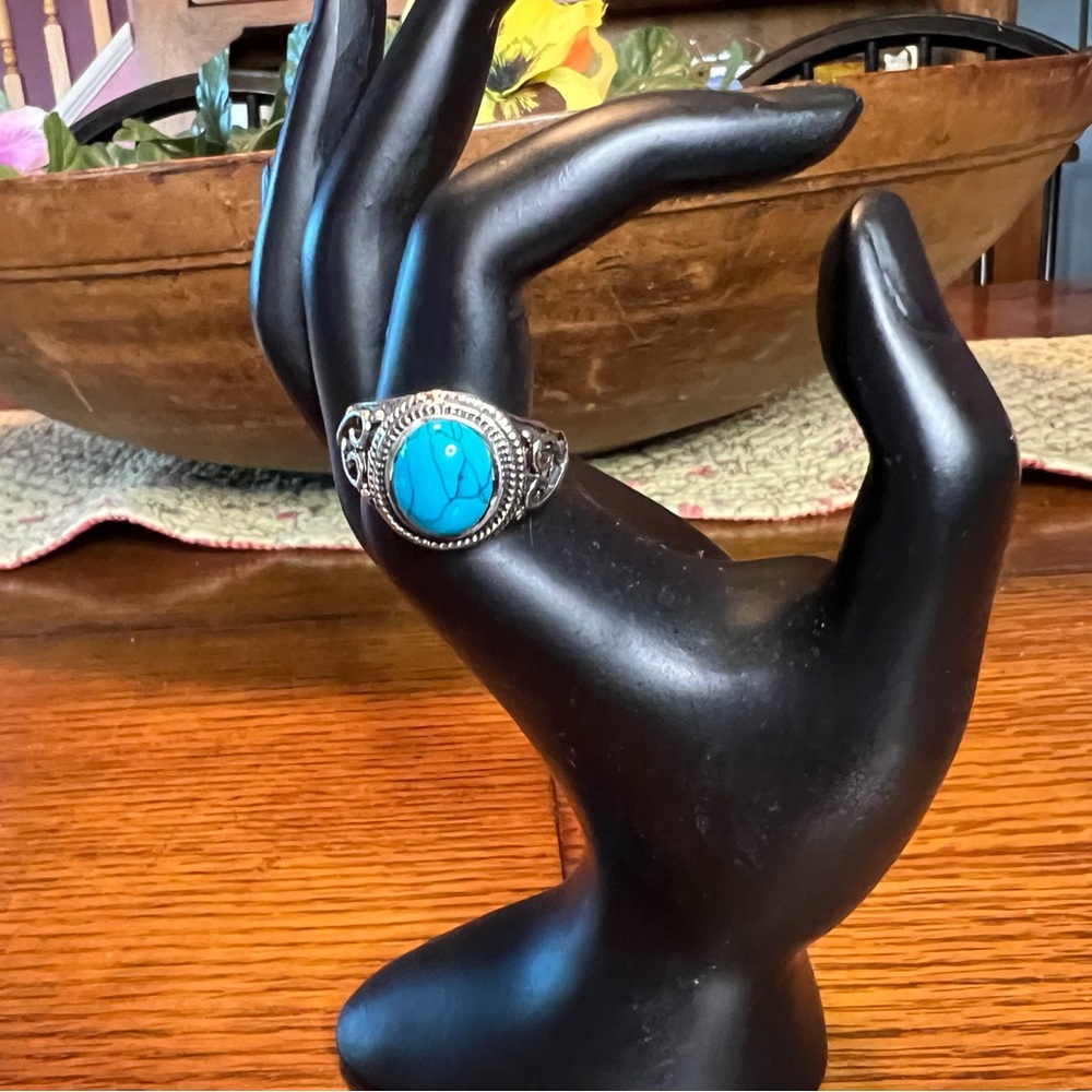 Turquoise silver ring